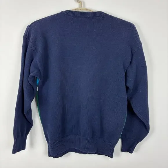 Vintage John Ashford Golf Golfer Scene Sweater Large Cotton preppy